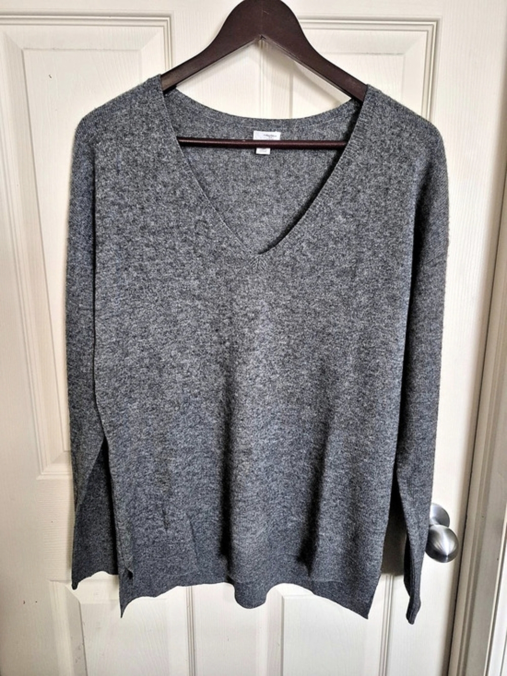 Halogen Cashmere Gray Sweater Size Large